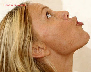 Kiss the roof excercise for double chin