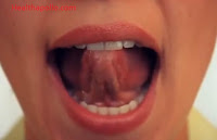 Tounge press exercise for double chin